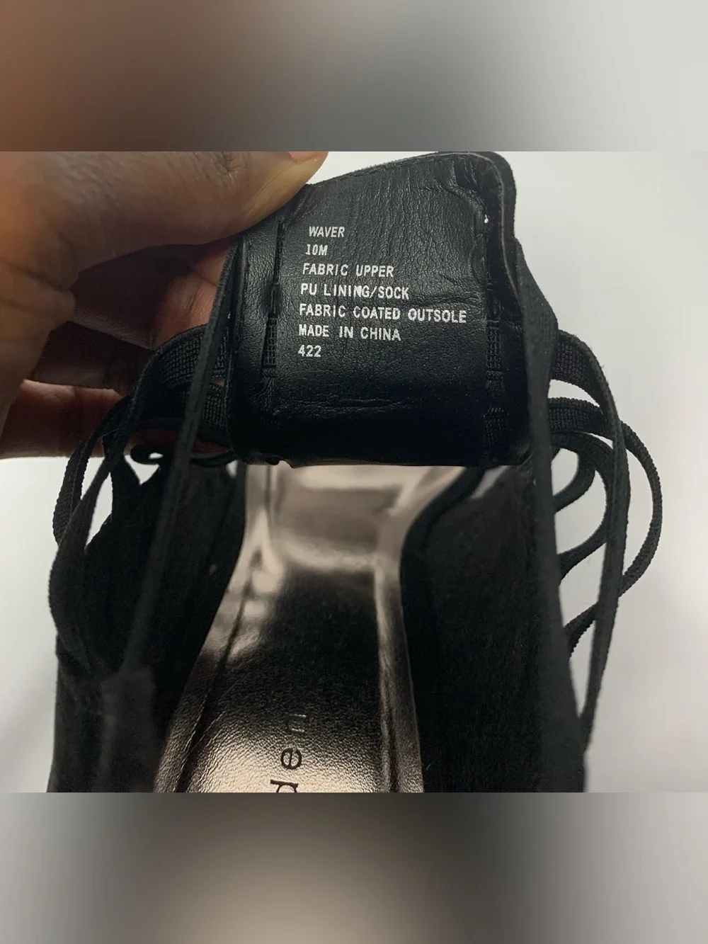 Charlotte Russe Black Strappy Platform Wedge Sandals